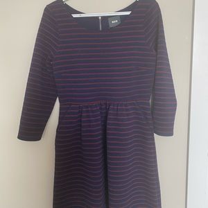 Anthropologie Maeve striped dress w pockets
